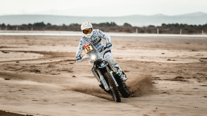 Xavier de Soultrait on his bike