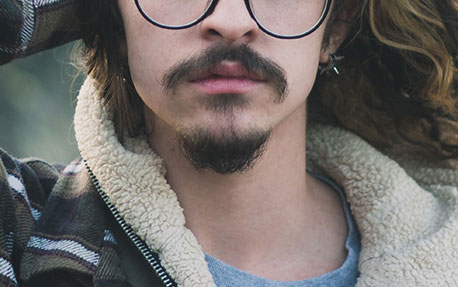 Musketeer moustache & beard style