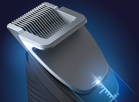 Laser guided beard trimmer &ndash; 0.2mm precision