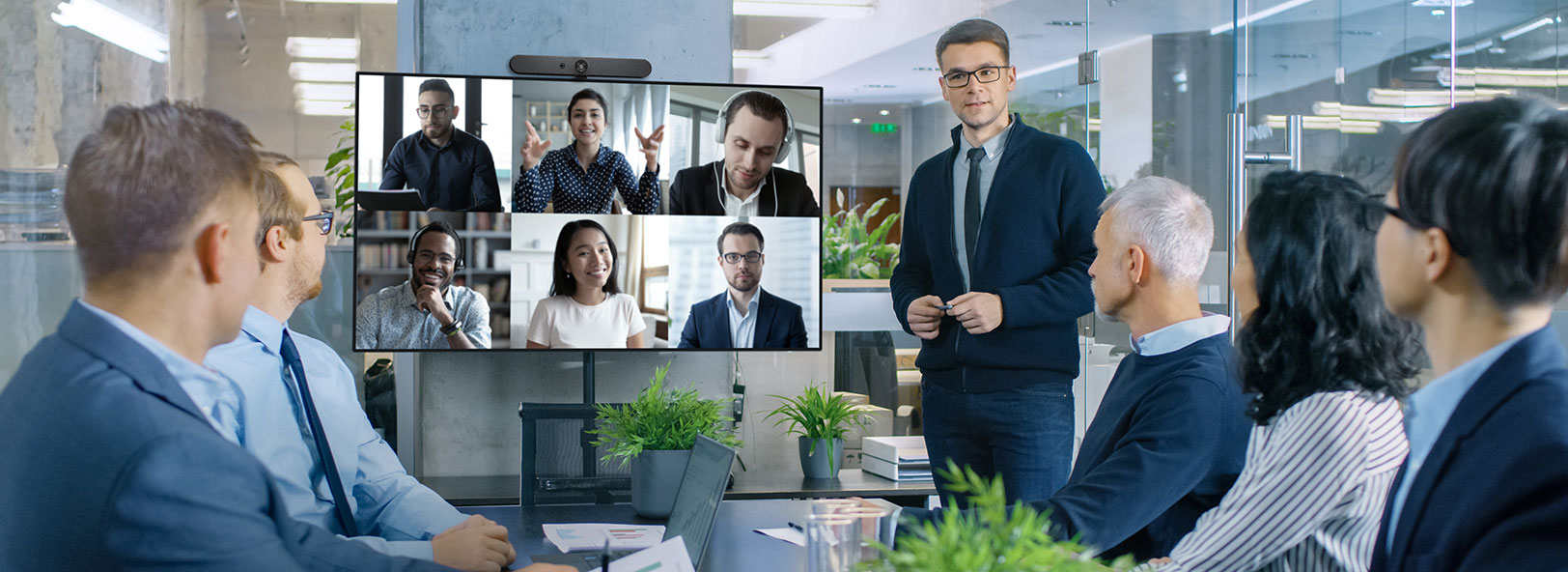 Video conferencing banner 